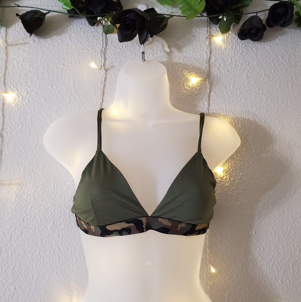 Green Camo Bralette